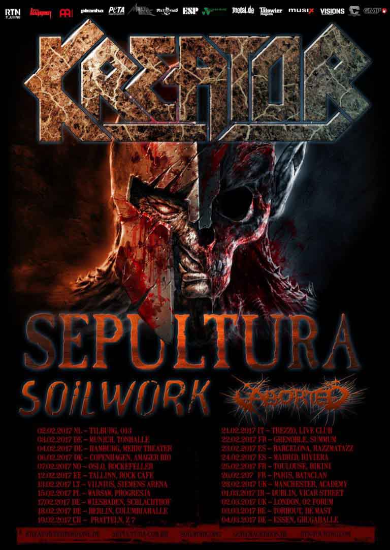 Kreator Sepultura Tour 2024 - Evey Oneida