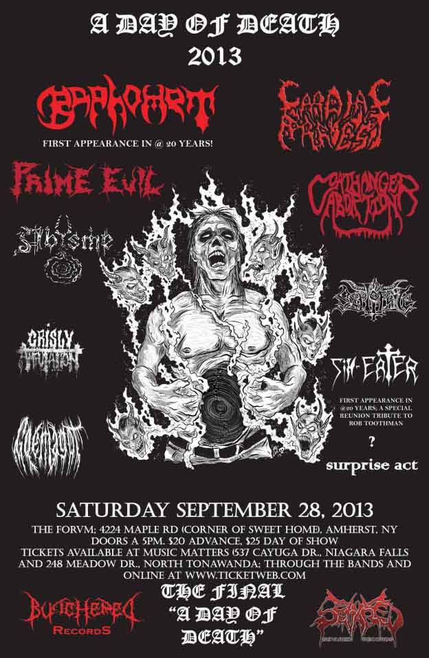 Death Metal Underground » Glorious Times presents “A Day of Death 2013 ...